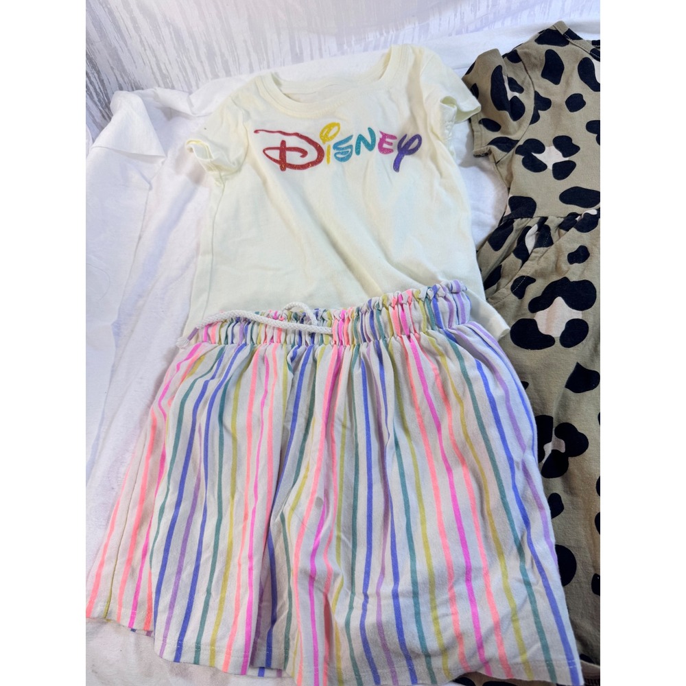 Girls 4T 5T Bundle Disney Wonder Nation Cat & Jack Angel Face Dress Skirt Shorts